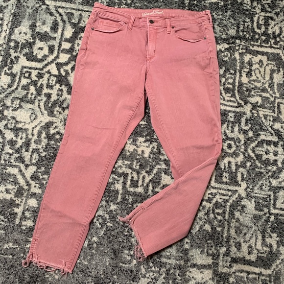 Universal Thread Denim - Universal thread Cut off hem pink denim pant